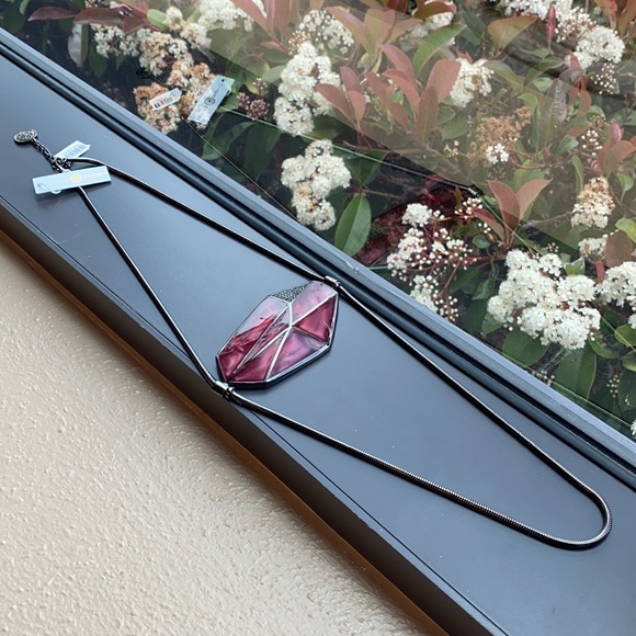 C.S. Deco Inspired modern pendant necklace